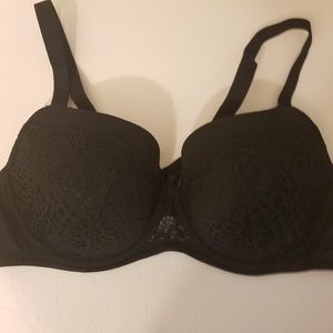 Auden Balconette Black Push Up Bra 46C